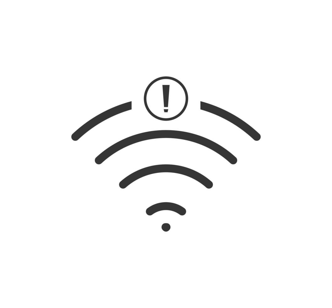 no wi-fi connection icon, no Wifi wireless icon vector