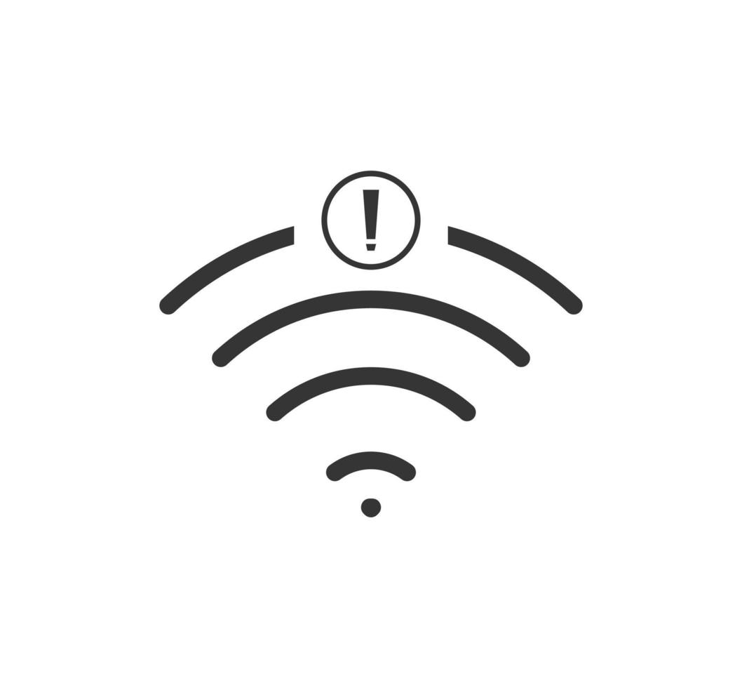 sin icono de conexión wifi, sin icono inalámbrico wifi vector