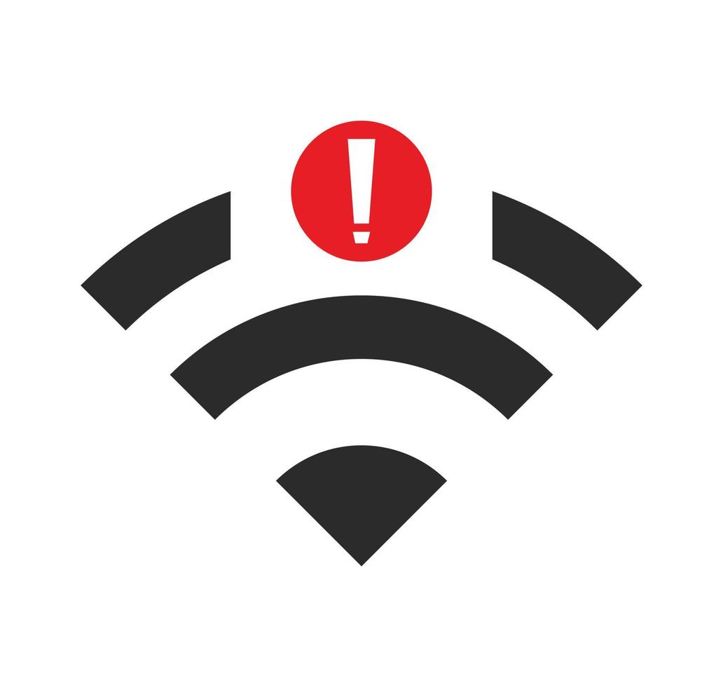 no wi-fi connection icon, no Wifi wireless icon vector