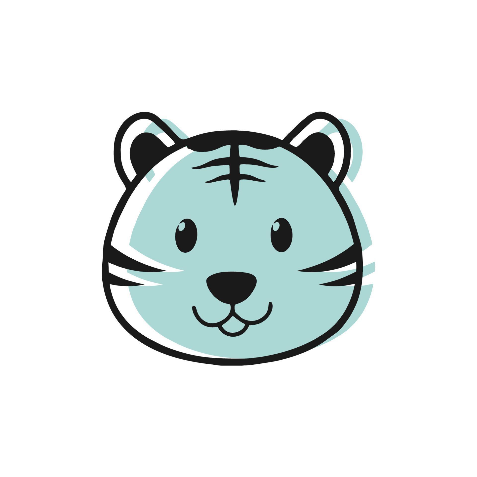 cute sitting tiger cartoon character tiger coloring book page with colorful template vector contour illustration isolated on white background for coloring book preschool education print and game 5556974 vector art at vecteezy