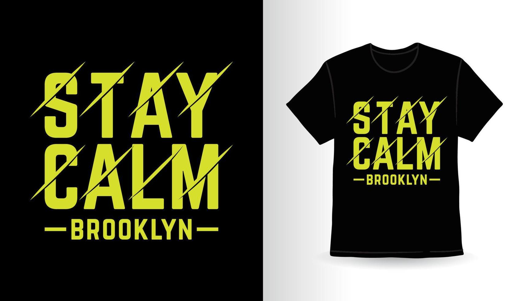 Stay calm typography slogan t-shirt design vector