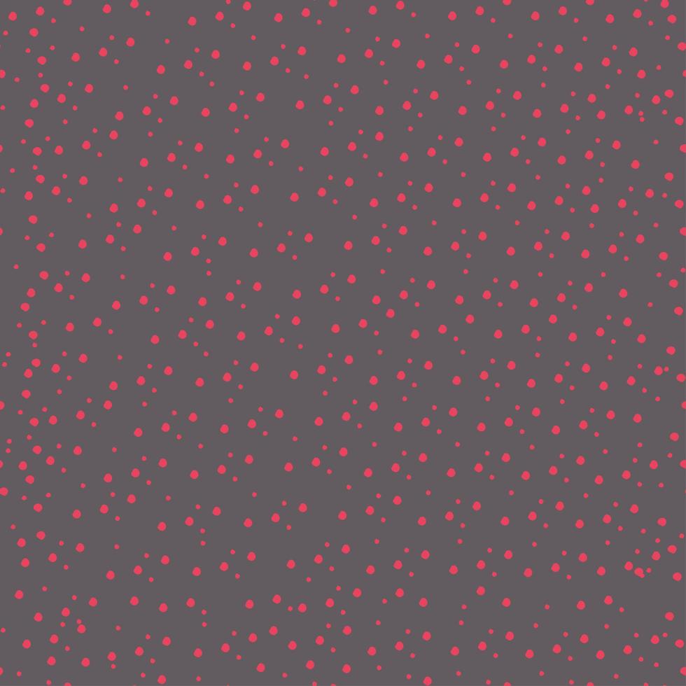 patrón sencillo sin costuras. bolas rojas abstractas sobre un fondo oscuro. vector
