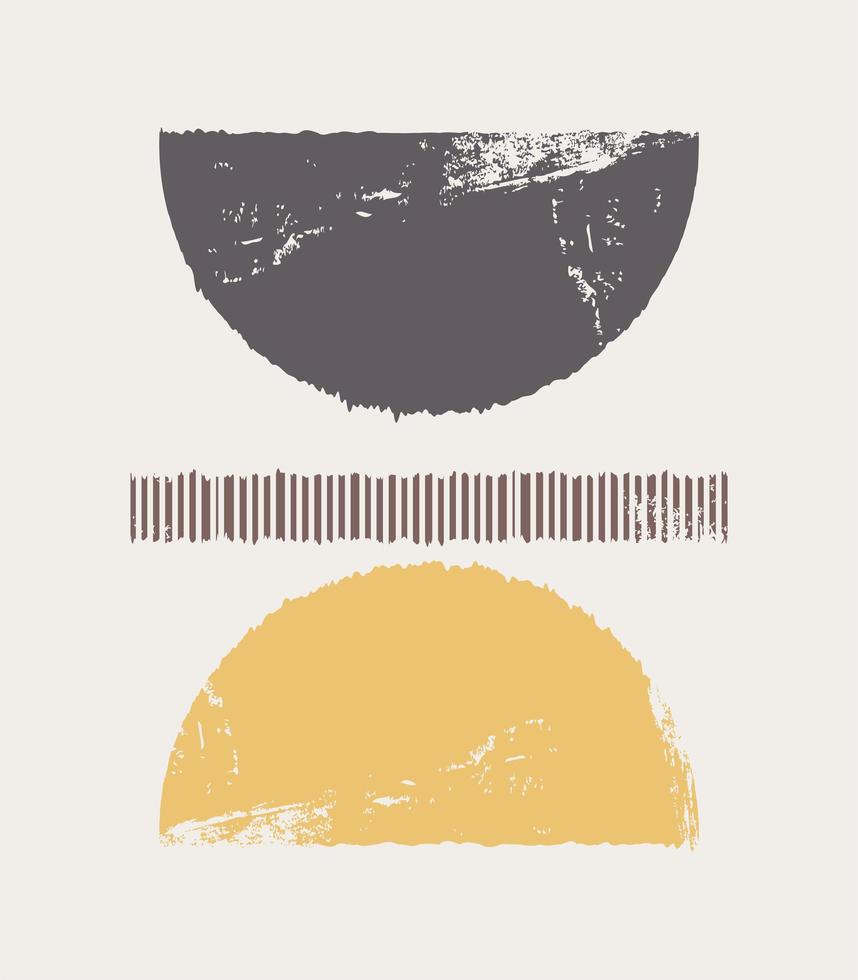 Vector boho wall prints. Posters with abstract art.