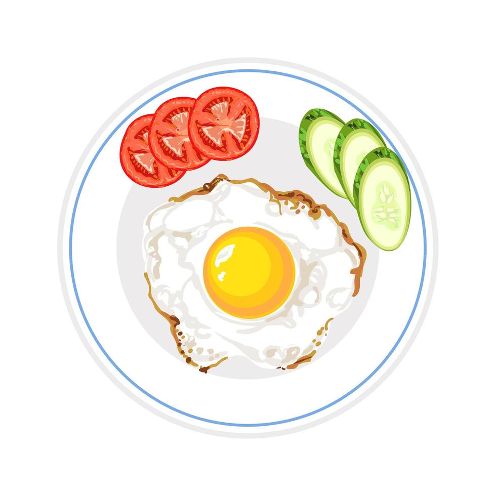 Breakfast Colorful Illustration vector