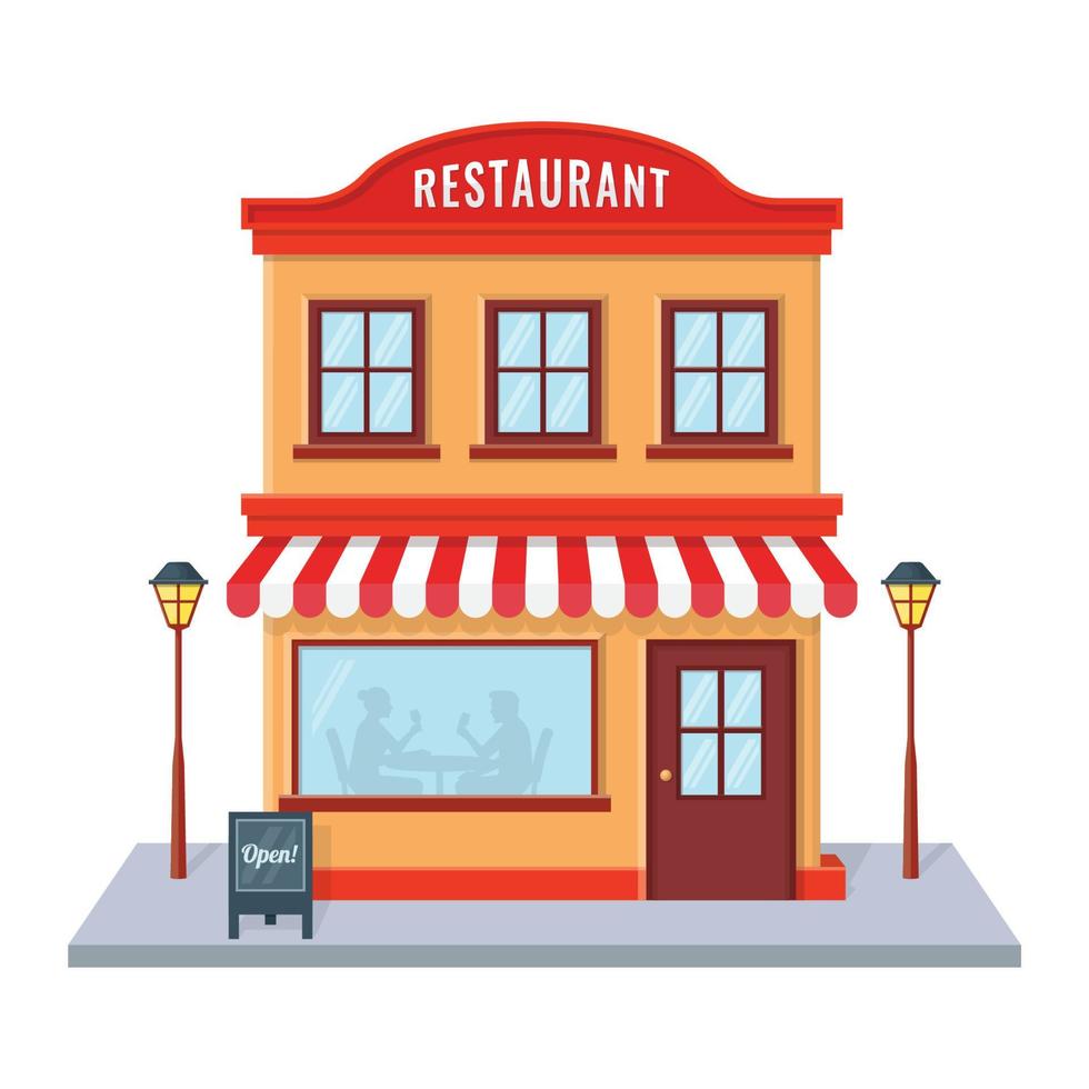 Restaurant illustration vector