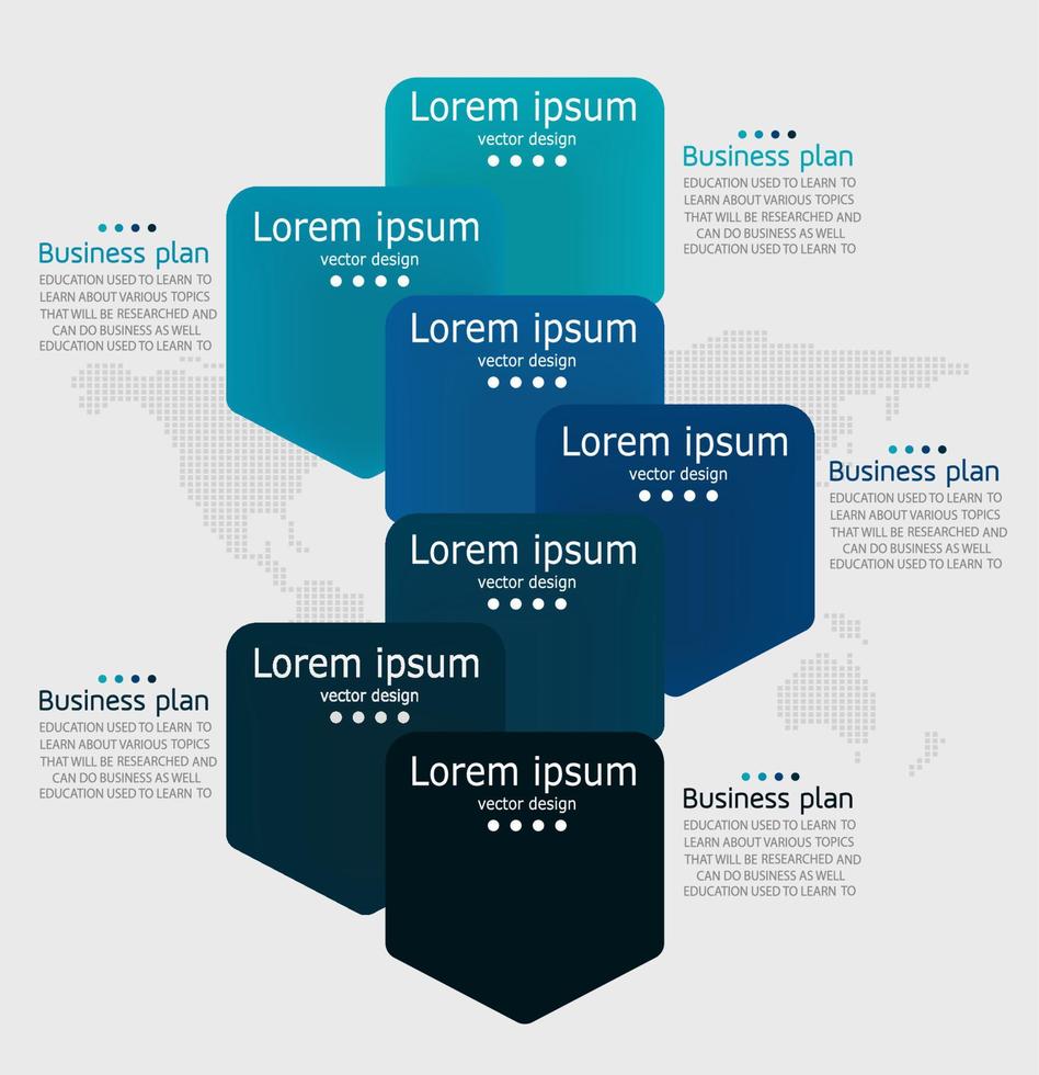 timeline infographic template Presentation business idea with icons, options or steps. infographics for business ideas Can be used for data graphics, flowcharts, websites, banners. vector