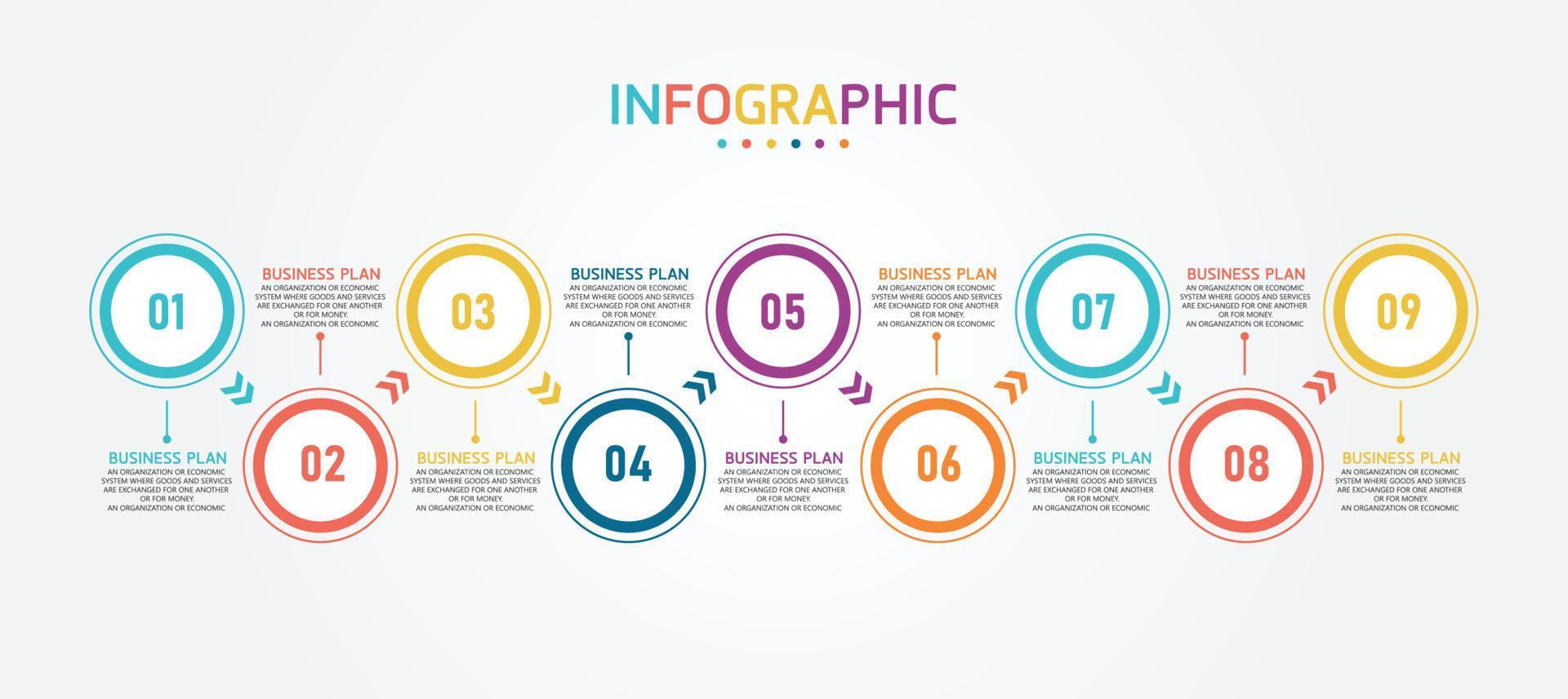 timeline infographic template Presentation business idea with icons, options or steps. infographics for business ideas Can be used for data graphics, flowcharts, websites, banners. vector