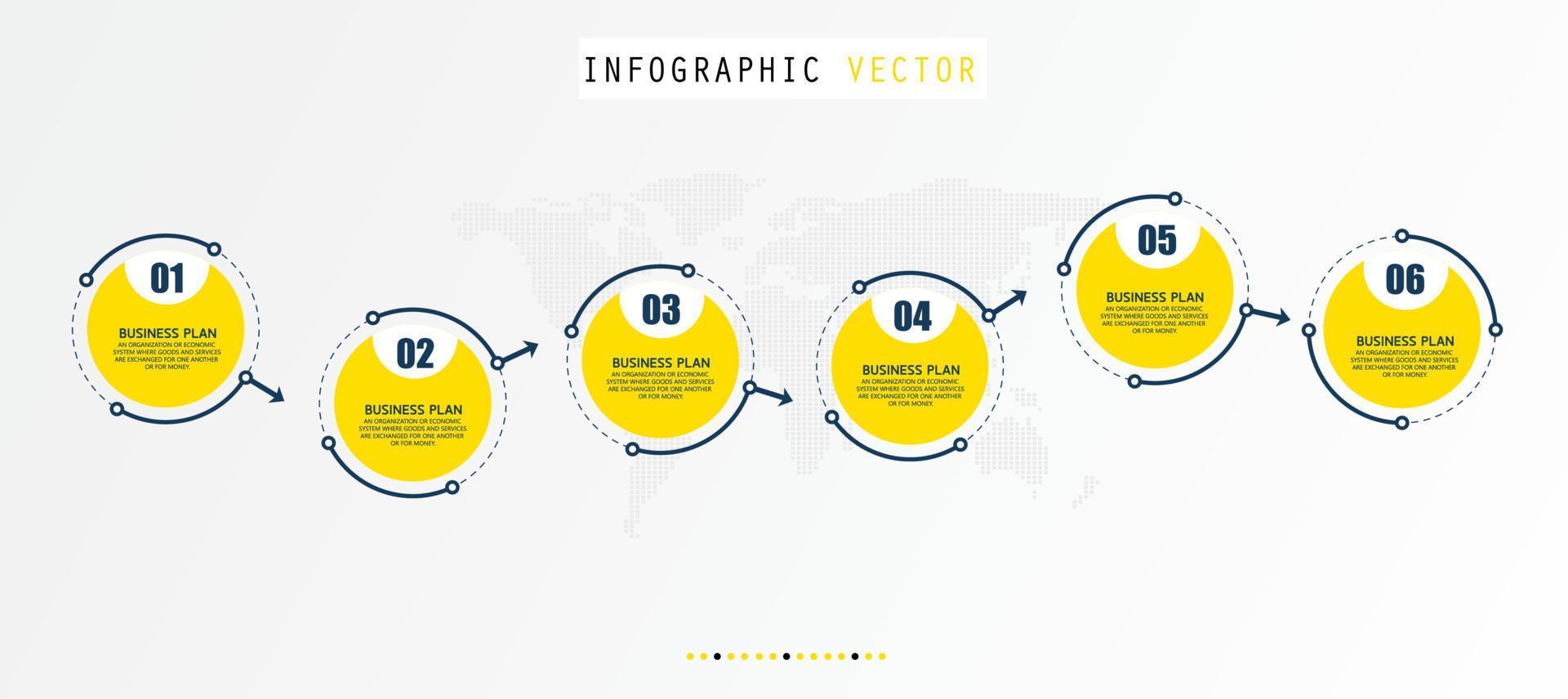 timeline infographic template Presentation business idea with icons, options or steps. infographics for business ideas Can be used for data graphics, flowcharts, websites, banners. vector