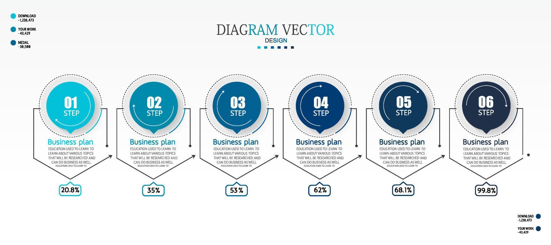 idea de negocio de presentación de plantilla infográfica de línea de tiempo con iconos, opciones o pasos. las infografías para ideas de negocios se pueden usar para gráficos de datos, diagramas de flujo, sitios web, pancartas. vector