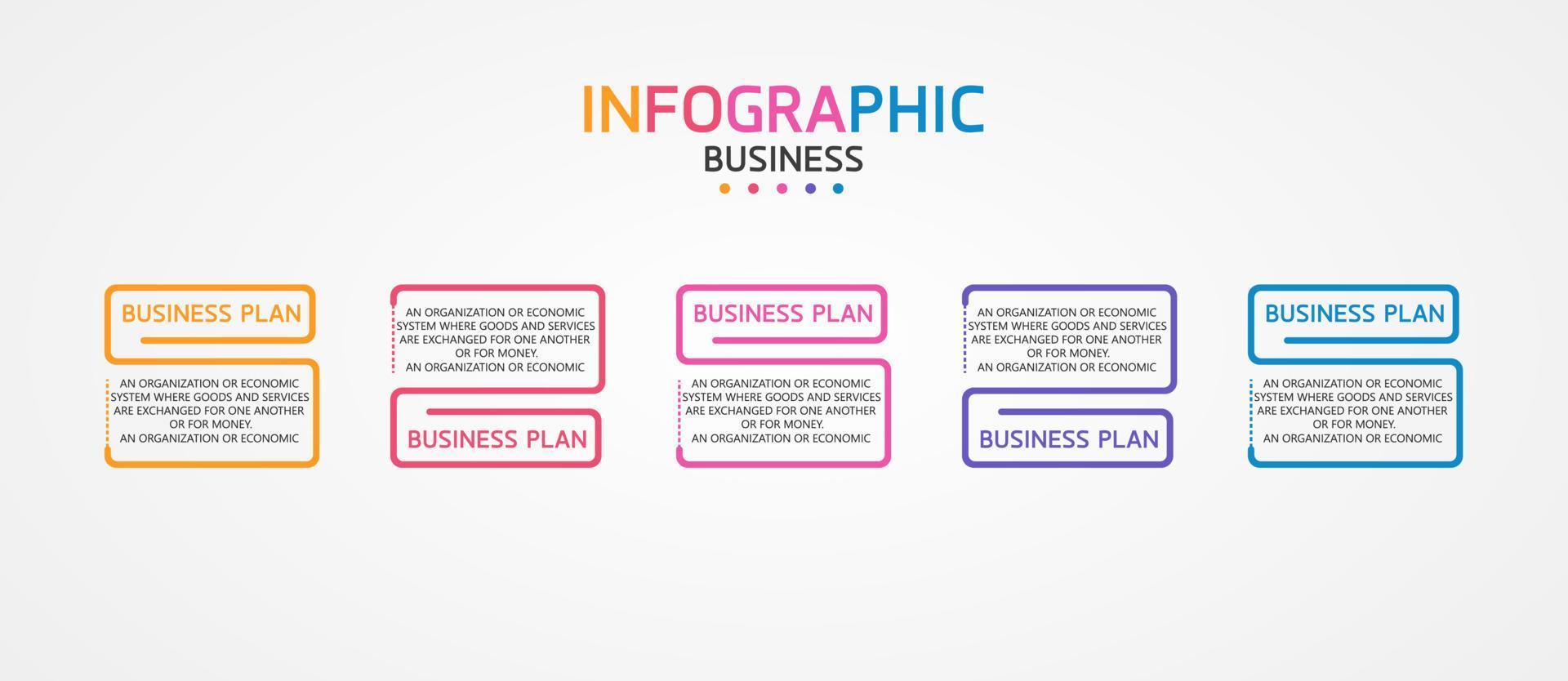 timeline infographic template Presentation business idea with icons, options or steps. infographics for business ideas Can be used for data graphics, flowcharts, websites, banners. vector