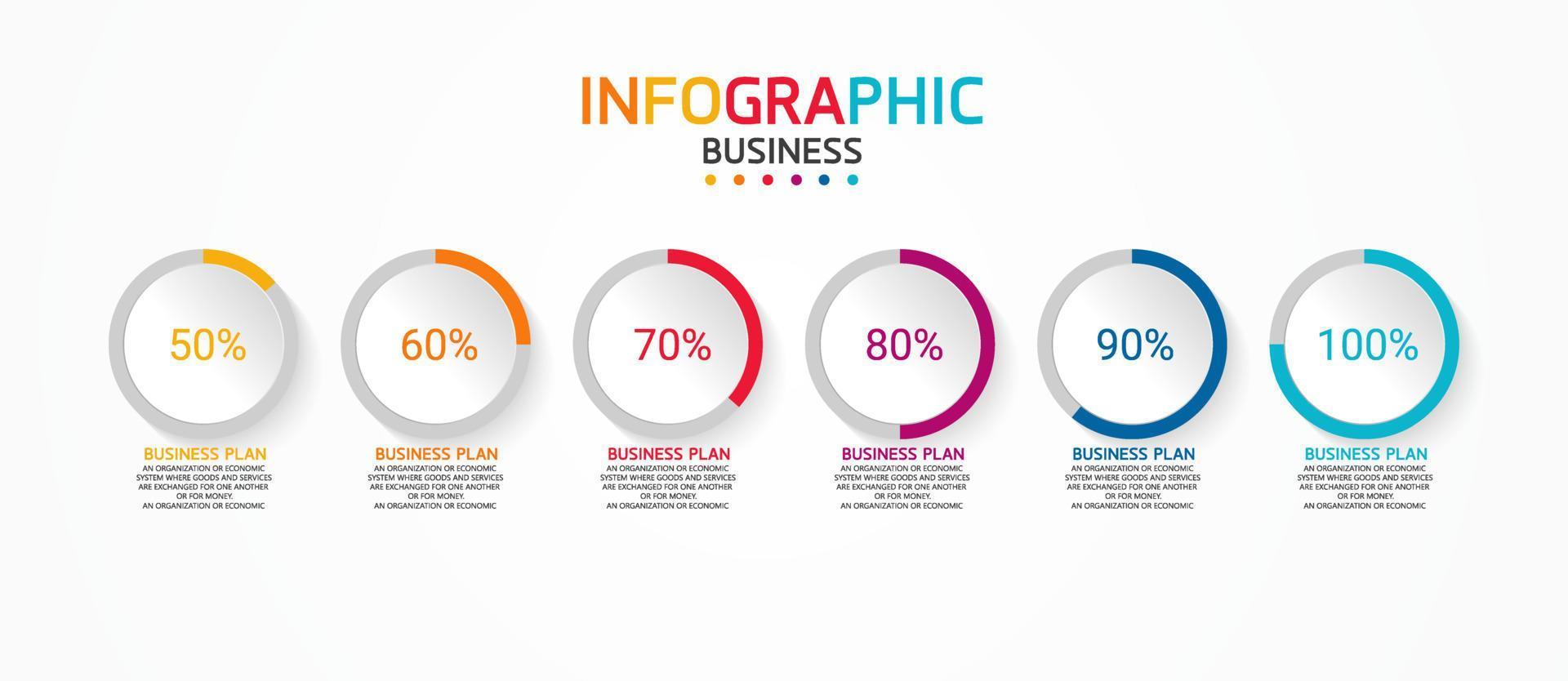 timeline infographic template Presentation business idea with icons, options or steps. infographics for business ideas Can be used for data graphics, flowcharts, websites, banners. vector