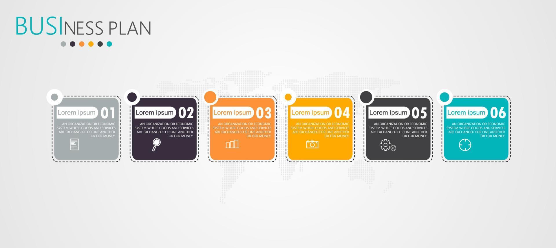 vector infographic label template with icon options or steps infographics for business ideas presentations It can be used for information graphics, presentations, websites, banners, print media.