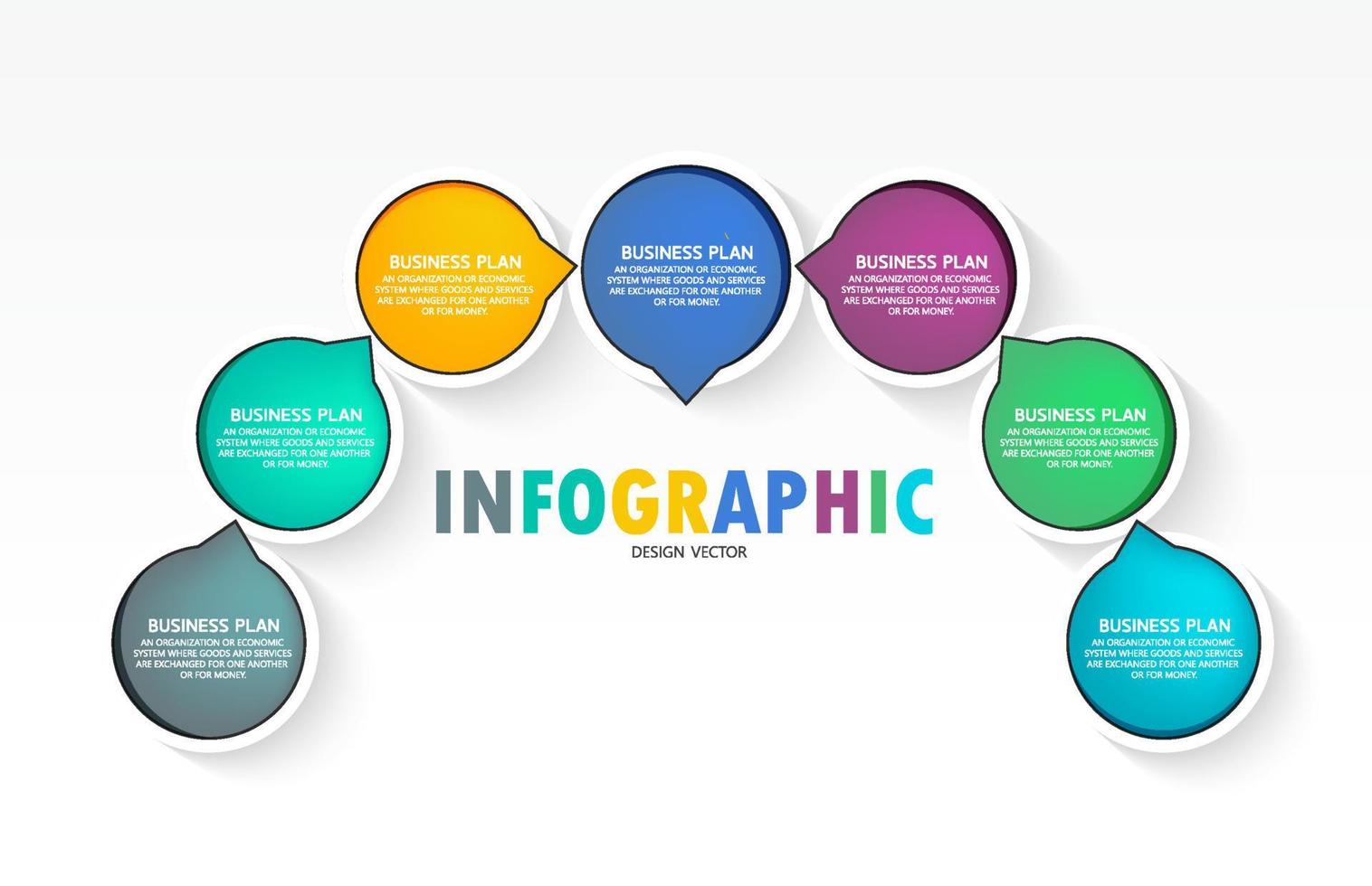 idea de negocio de presentación de plantilla infográfica de línea de tiempo con iconos, opciones o pasos. las infografías para ideas de negocios se pueden usar para gráficos de datos, diagramas de flujo, sitios web, pancartas. vector