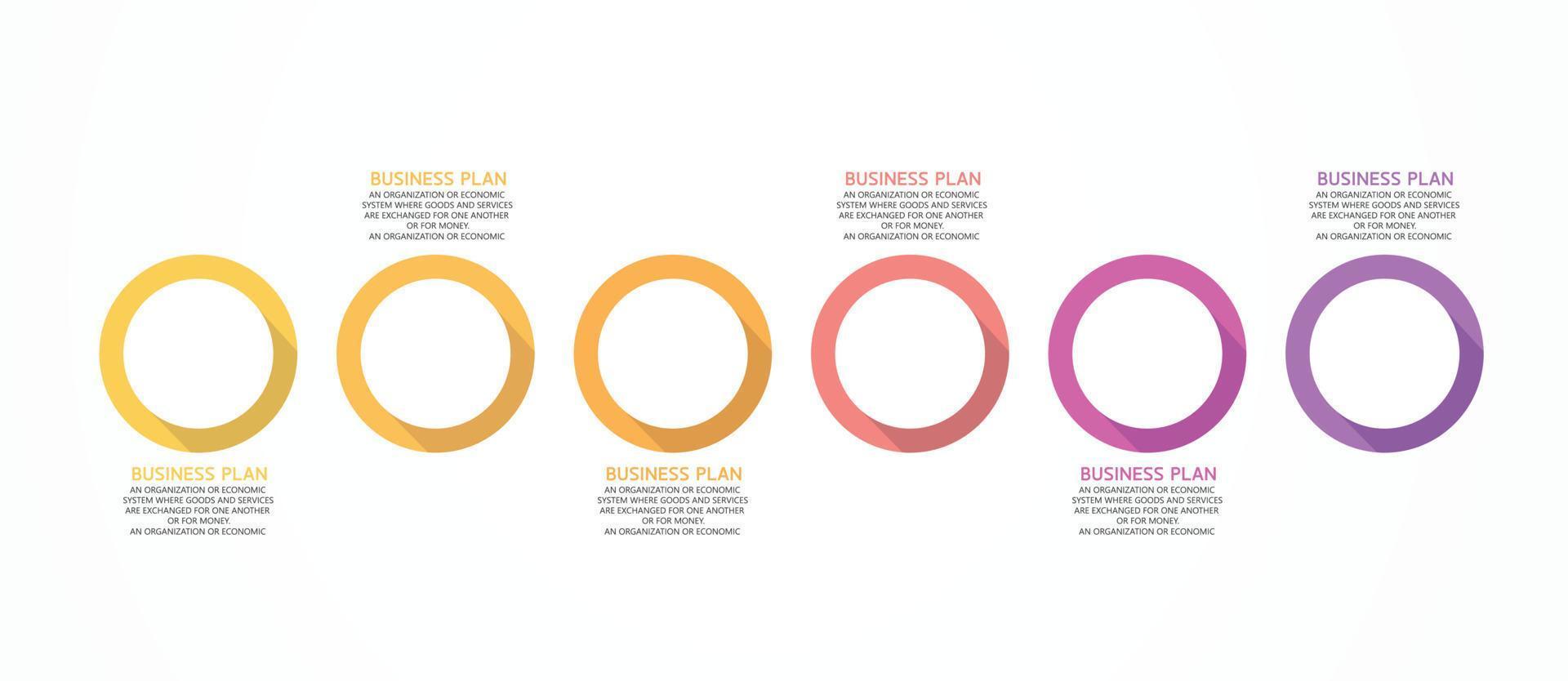 idea de negocio de presentación de plantilla infográfica de línea de tiempo con iconos, opciones o pasos. las infografías para ideas de negocios se pueden usar para gráficos de datos, diagramas de flujo, sitios web, pancartas. vector