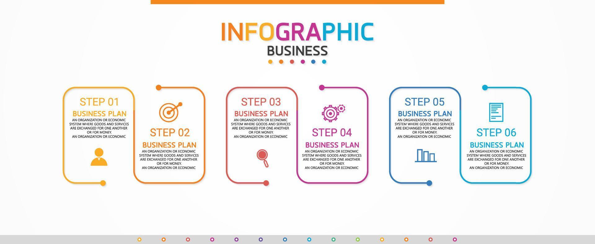 timeline infographic template Presentation business idea with icons, options or steps. infographics for business ideas Can be used for data graphics, flowcharts, websites, banners. vector