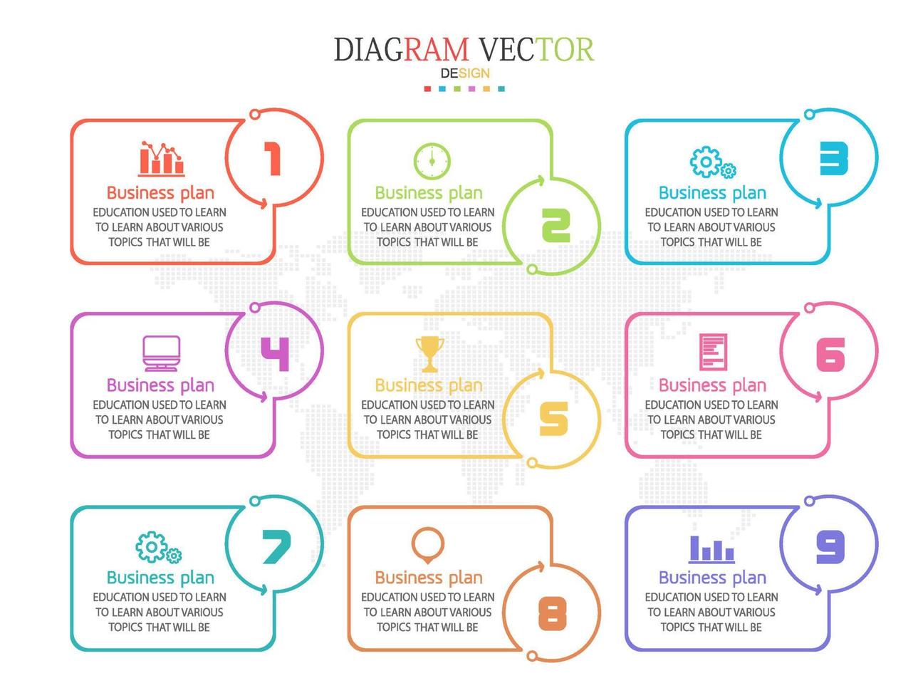 timeline infographic template Presentation business idea with icons, options or steps. infographics for business ideas Can be used for data graphics, flowcharts, websites, banners. vector