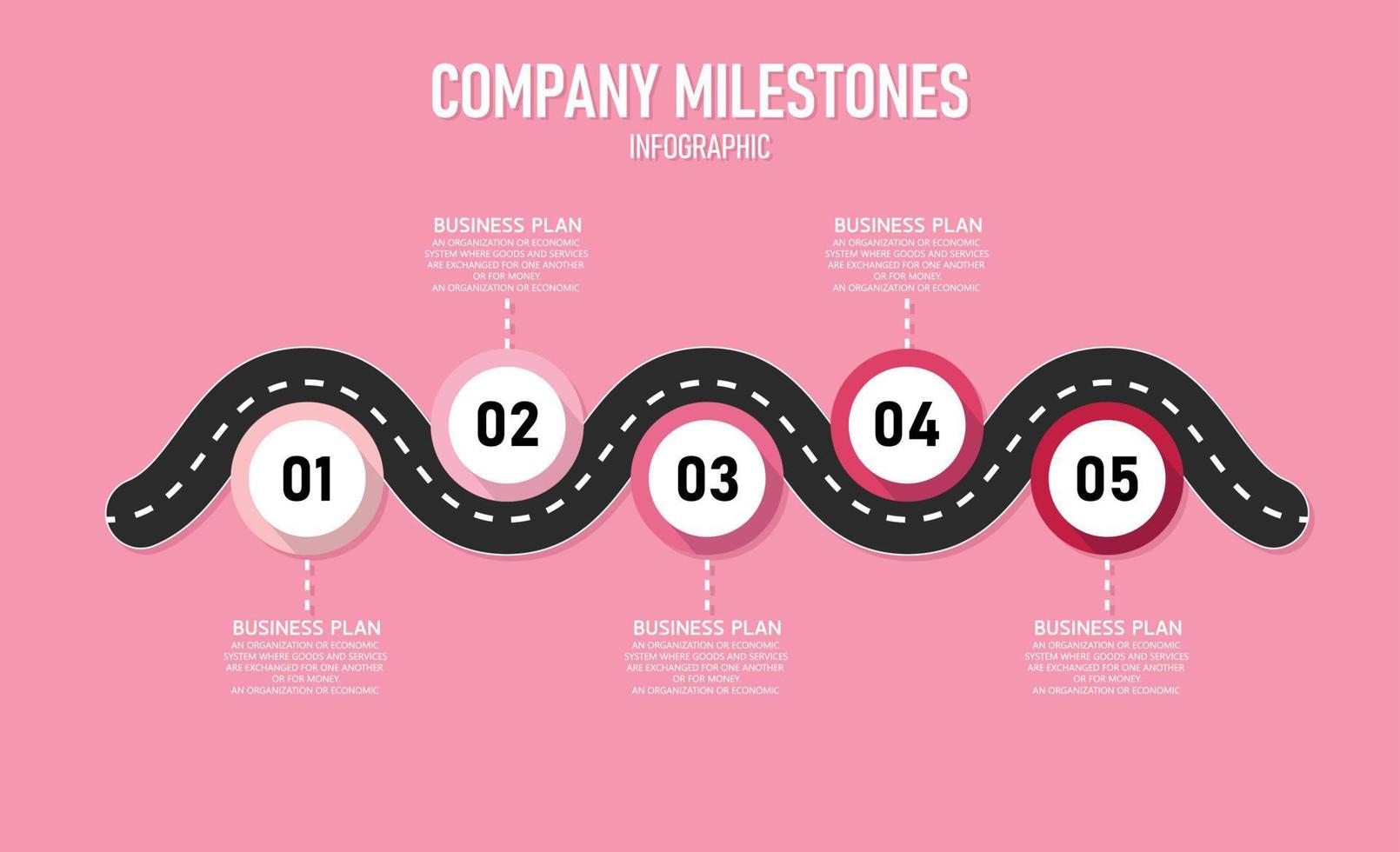 timeline infographic template Presentation business idea with icons, options or steps. infographics for business ideas Can be used for data graphics, flowcharts, websites, banners. vector