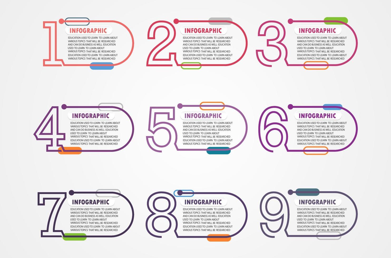 vector infographic label template with icon options or steps infographics for business ideas presentations It can be used for information graphics, presentations, websites, banners, print media.