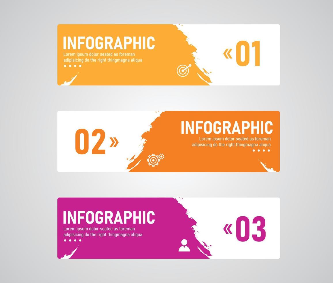 vector infographic label template with icon options or steps infographics for business ideas presentations It can be used for information graphics, presentations, websites, banners, print media.