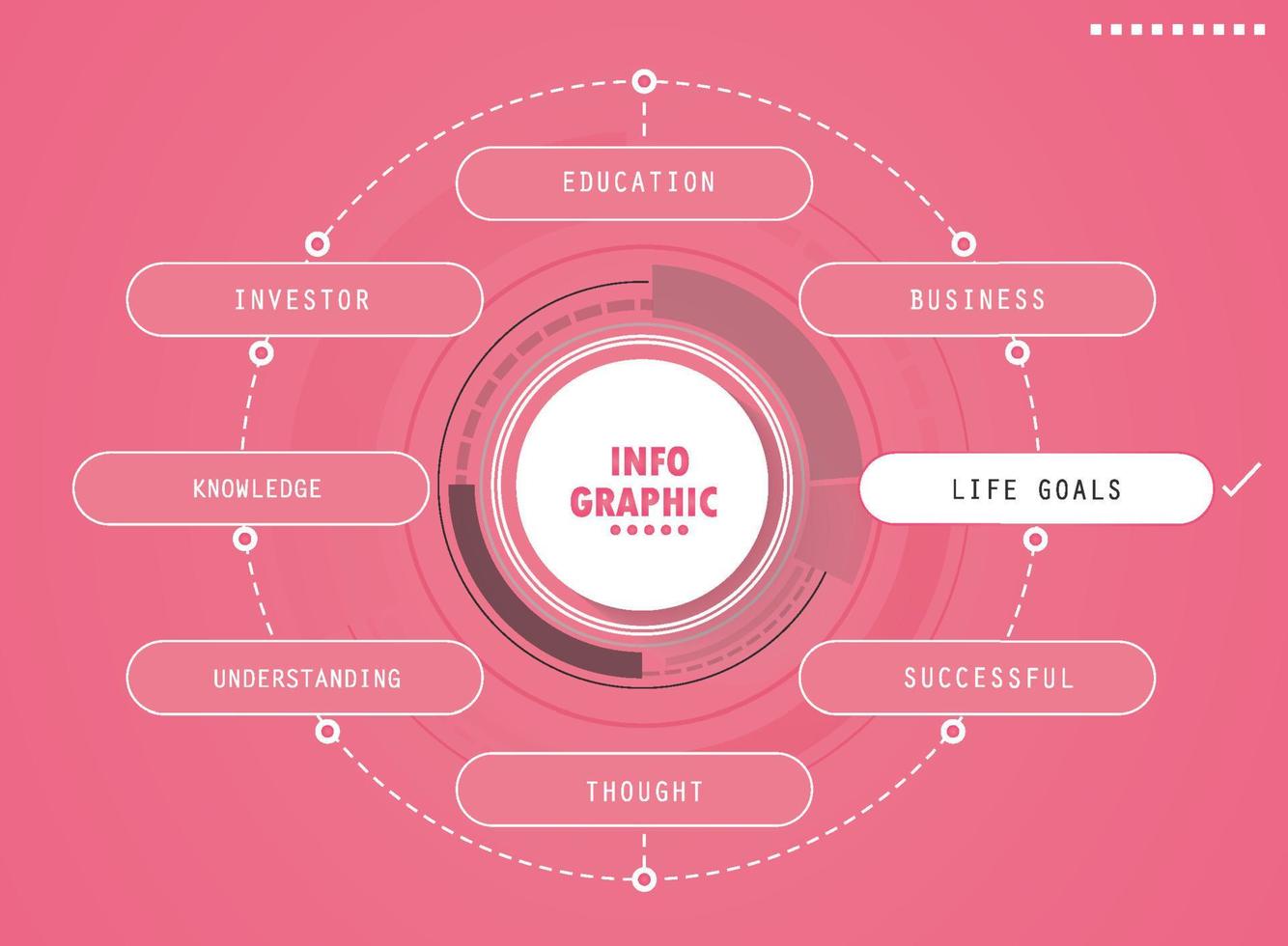 plantilla de etiqueta infográfica preparada. opción o infografía de icono de paso para ideas de negocios que se puede usar en educación, diagramas de flujo, presentaciones, sitios web, pancartas. vector