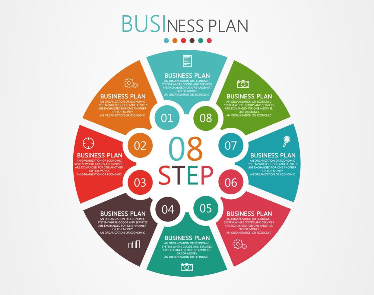 timeline infographic template Presentation business idea with icons, options or steps. infographics for business ideas Can be used for data graphics, flowcharts, websites, banners. vector