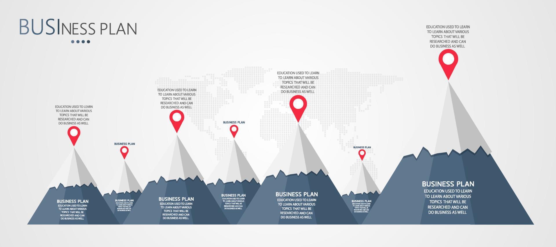 timeline infographic template Presentation business idea with icons, options or steps. infographics for business ideas Can be used for data graphics, flowcharts, websites, banners. vector