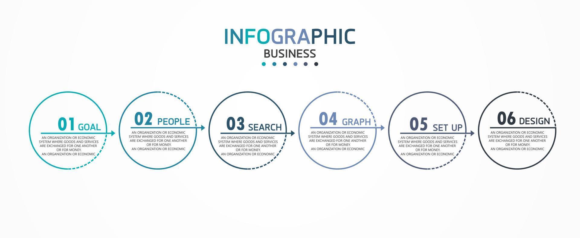 idea de negocio de presentación de plantilla infográfica de línea de tiempo con iconos, opciones o pasos. las infografías para ideas de negocios se pueden usar para gráficos de datos, diagramas de flujo, sitios web, pancartas. vector