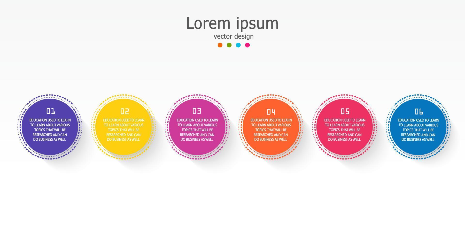 idea de negocio de presentación de plantilla infográfica de línea de tiempo con iconos, opciones o pasos. las infografías para ideas de negocios se pueden usar para gráficos de datos, diagramas de flujo, sitios web, pancartas. vector