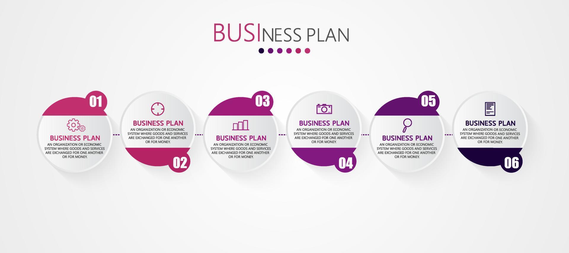 timeline infographic template Presentation business idea with icons, options or steps. infographics for business ideas Can be used for data graphics, flowcharts, websites, banners. vector