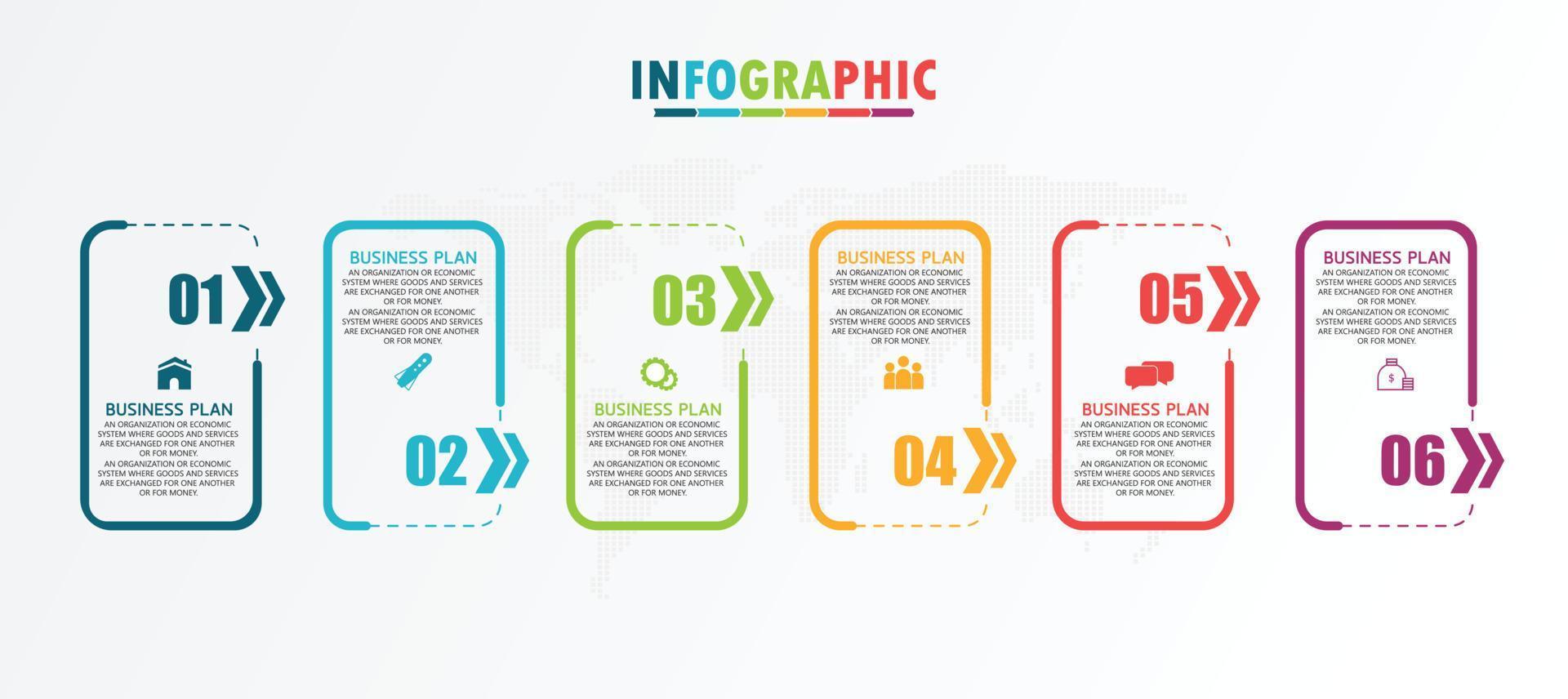 timeline infographic template Presentation business idea with icons, options or steps. infographics for business ideas Can be used for data graphics, flowcharts, websites, banners. vector