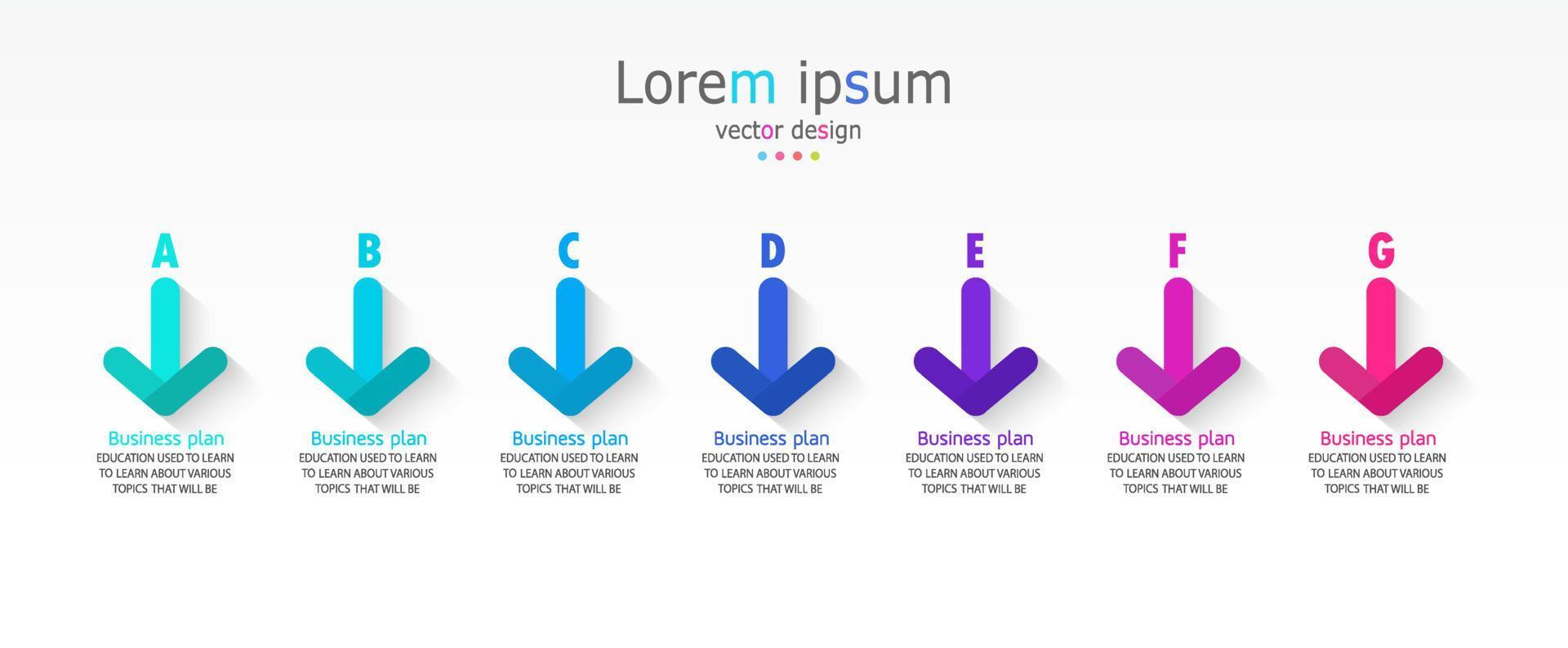 timeline infographic template Presentation business idea with icons, options or steps. infographics for business ideas Can be used for data graphics, flowcharts, websites, banners. vector