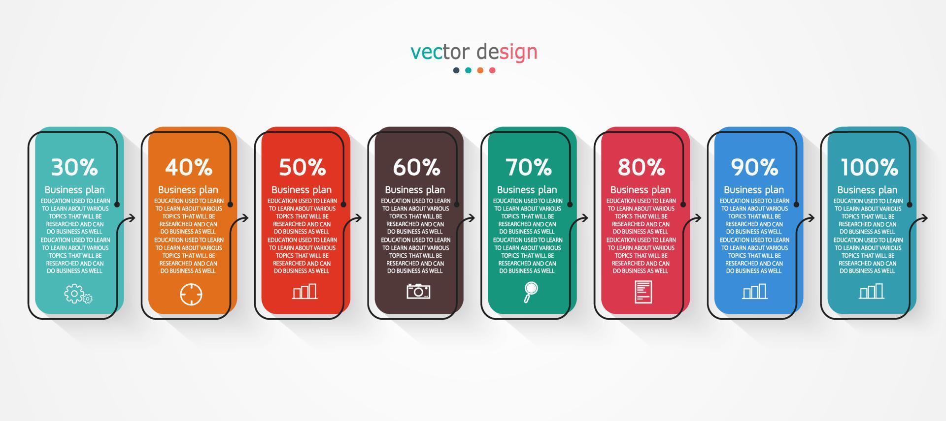 vector infographic label template with icon options or steps infographics for business ideas presentations It can be used for information graphics, presentations, websites, banners, print media.