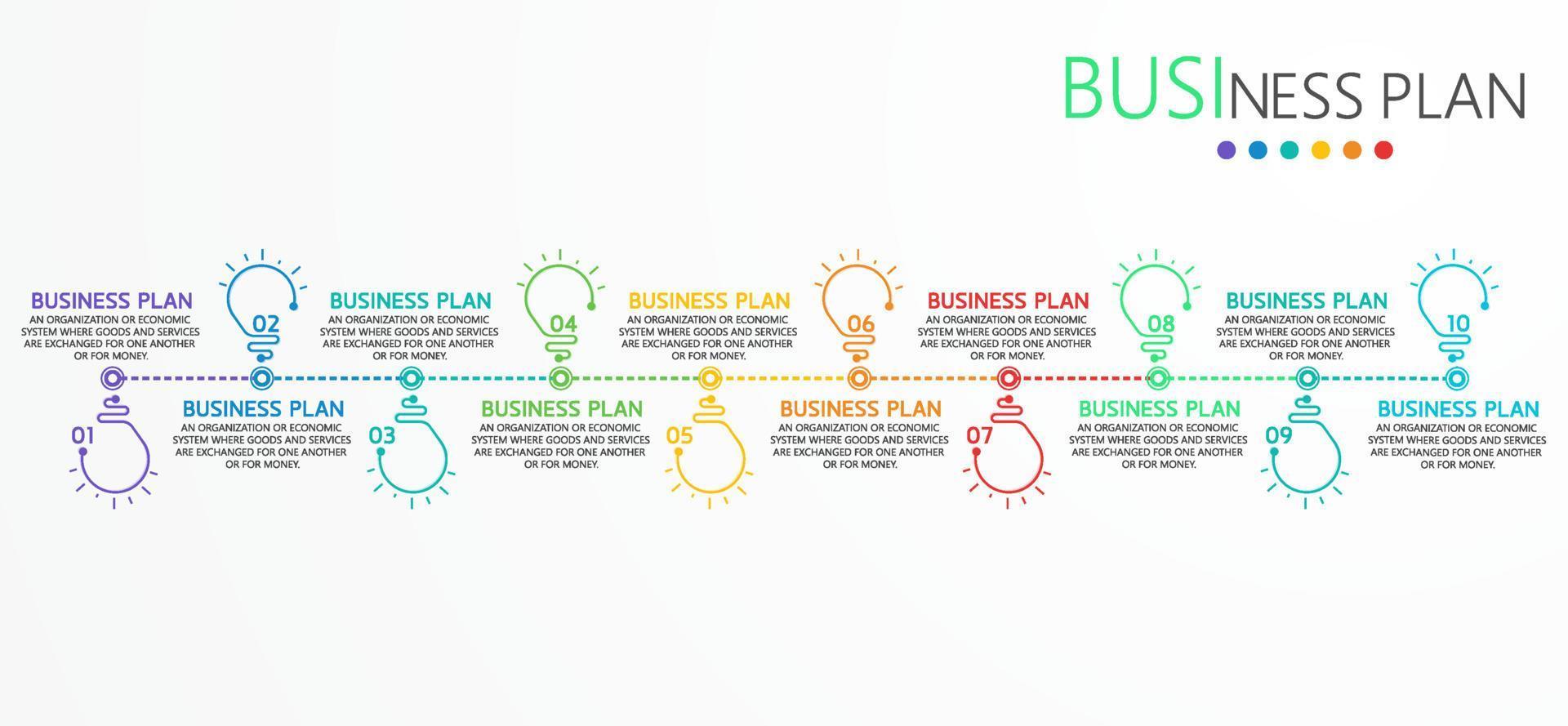 timeline infographic template Presentation business idea with icons, options or steps. infographics for business ideas Can be used for data graphics, flowcharts, websites, banners. vector