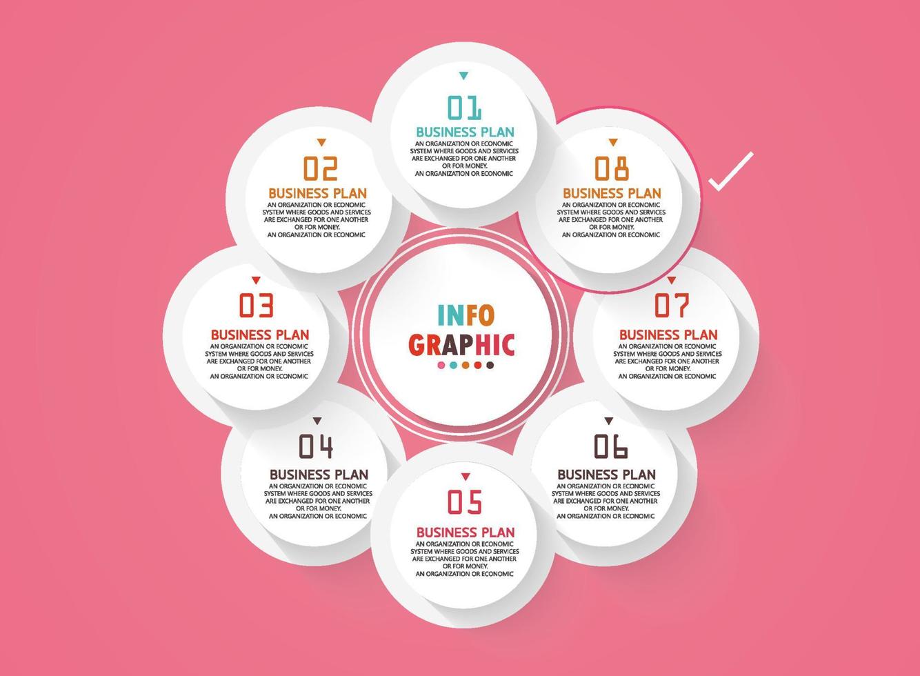 timeline infographic template Presentation business idea with icons, options or steps. infographics for business ideas Can be used for data graphics, flowcharts, websites, banners. vector