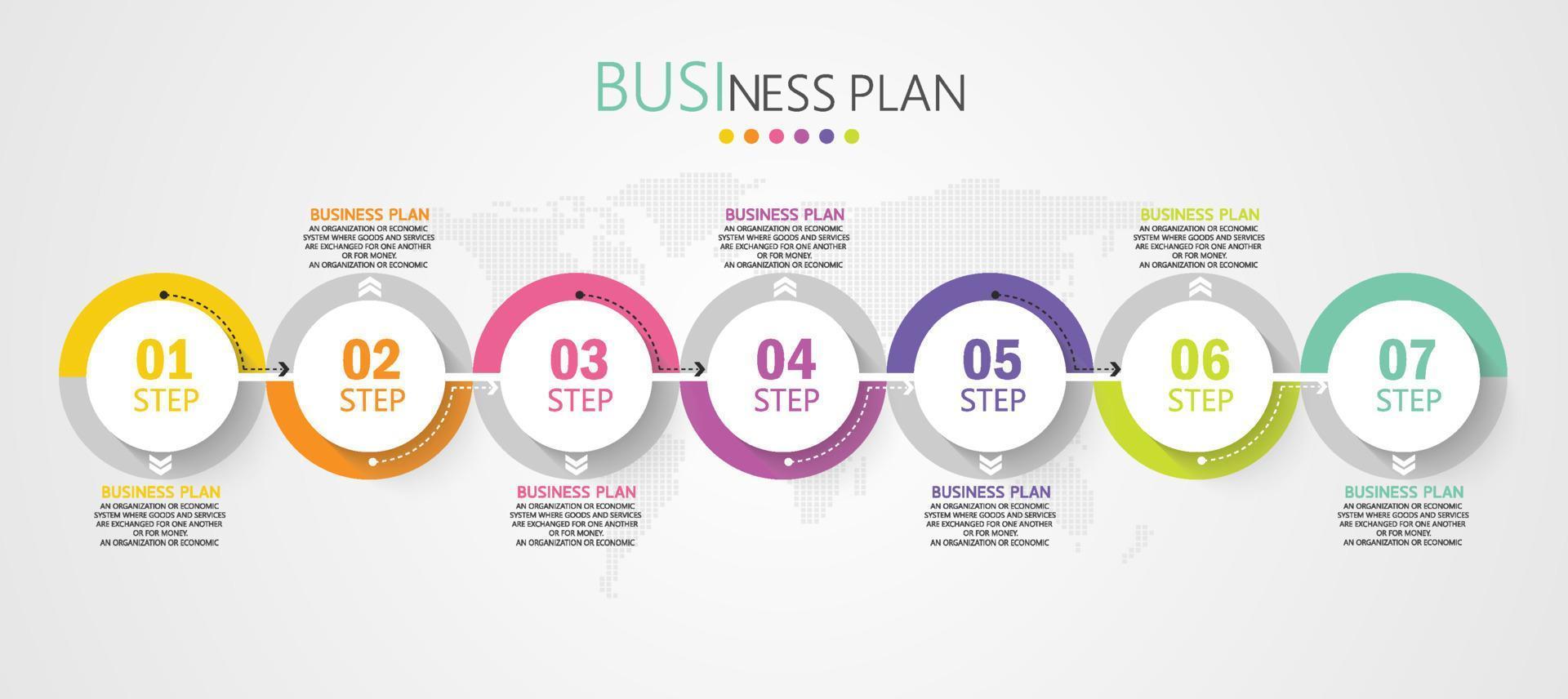 timeline infographic template Presentation business idea with icons, options or steps. infographics for business ideas Can be used for data graphics, flowcharts, websites, banners. vector