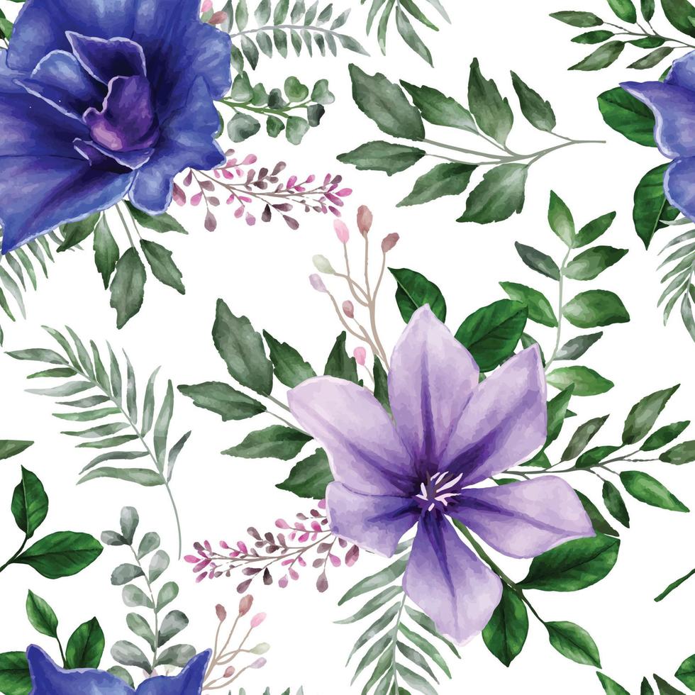 Beautiful floral seamless pattern vector