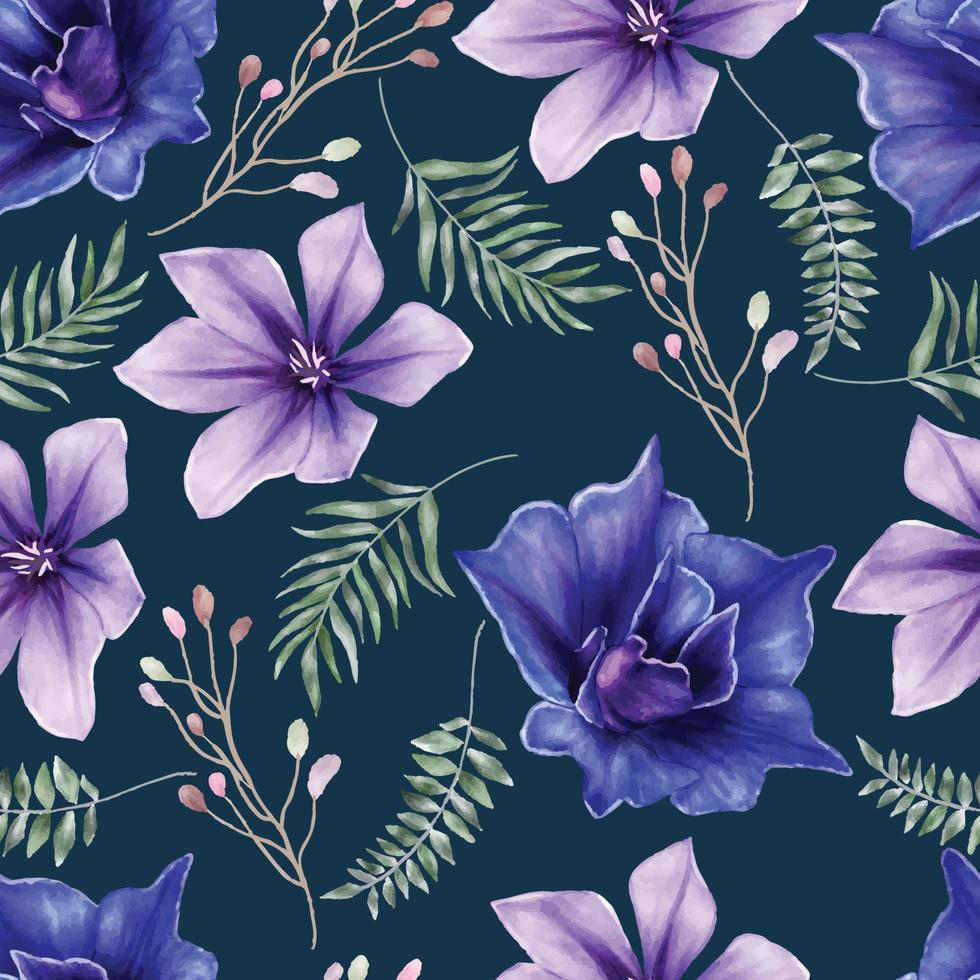 Beautiful floral seamless pattern vector