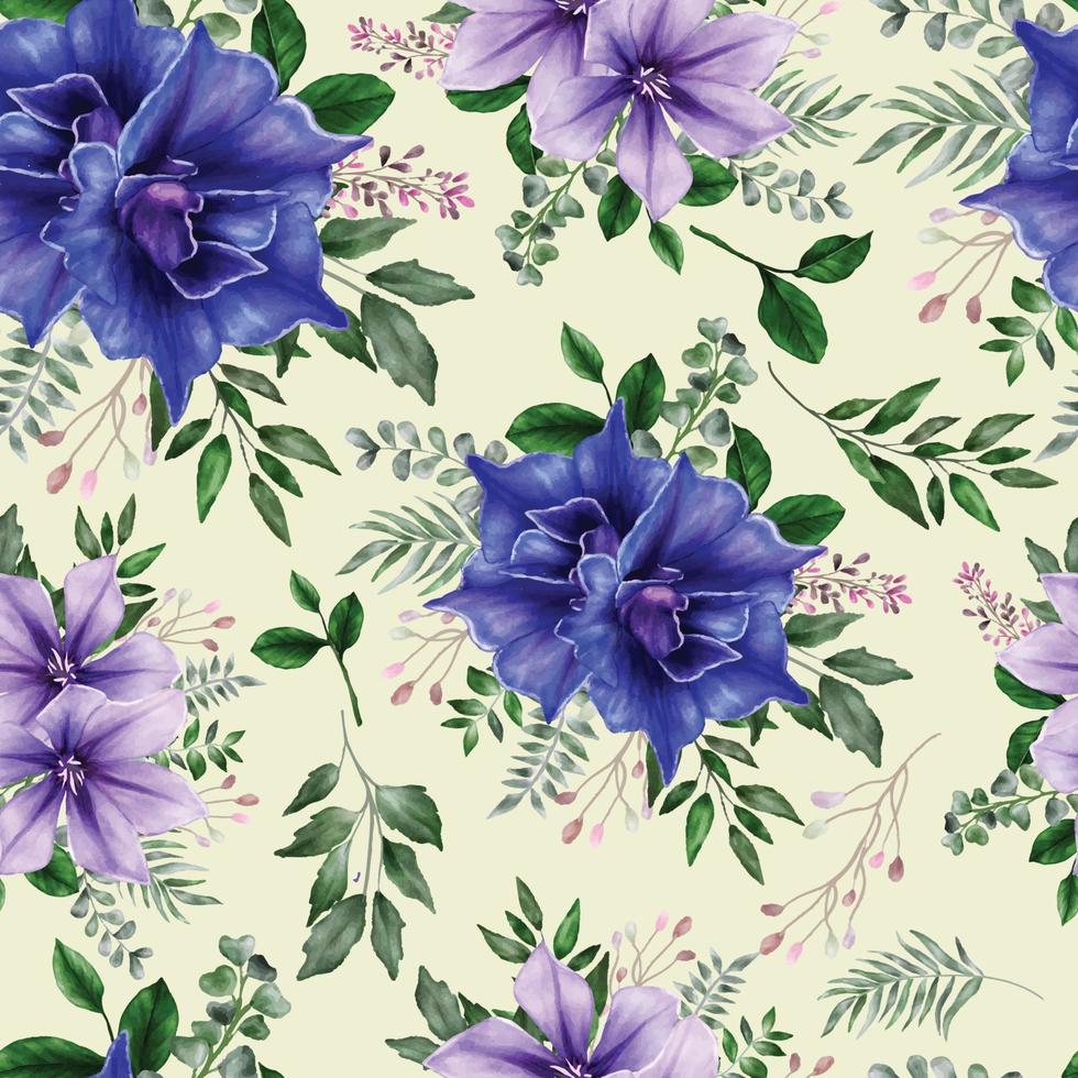 Beautiful floral seamless pattern vector