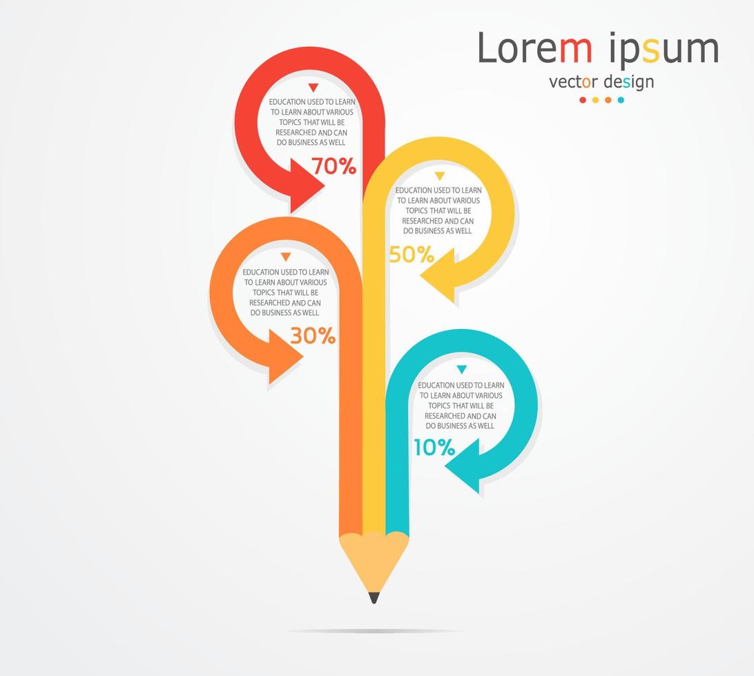 timeline infographic template Presentation business idea with icons, options or steps. infographics for business ideas Can be used for data graphics, flowcharts, websites, banners. vector