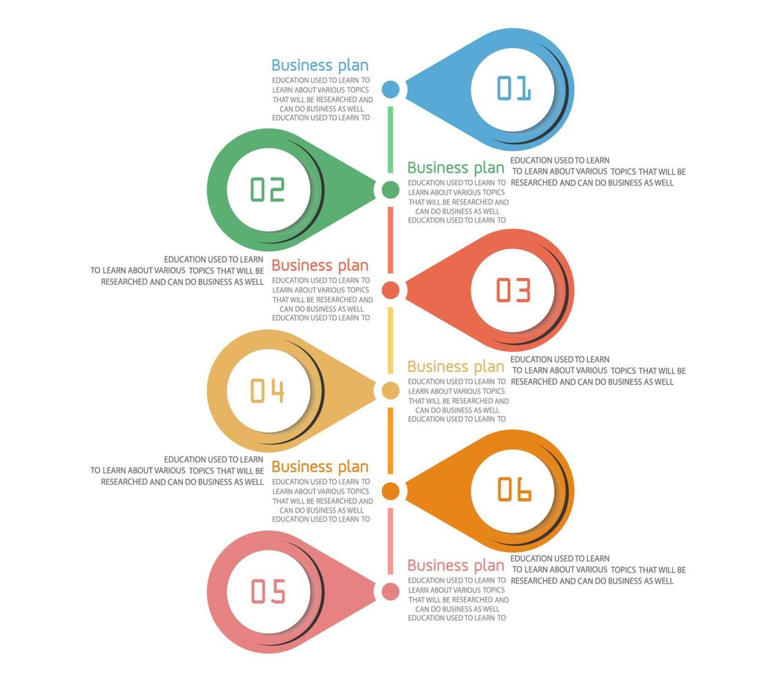 idea de negocio de presentación de plantilla infográfica de línea de tiempo con iconos, opciones o pasos. las infografías para ideas de negocios se pueden usar para gráficos de datos, diagramas de flujo, sitios web, pancartas. vector