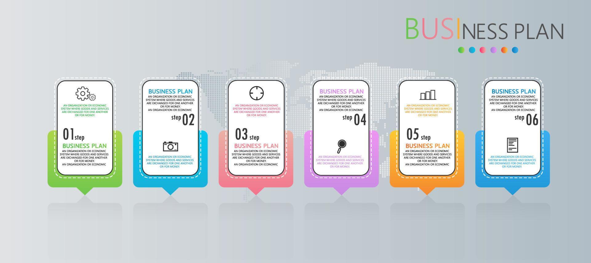 vector infographic label template with icon options or steps infographics for business ideas presentations It can be used for information graphics, presentations, websites, banners, print media.