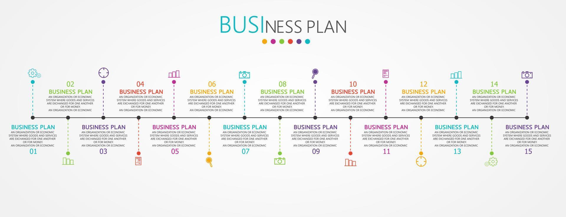 timeline infographic template Presentation business idea with icons, options or steps. infographics for business ideas Can be used for data graphics, flowcharts, websites, banners. vector