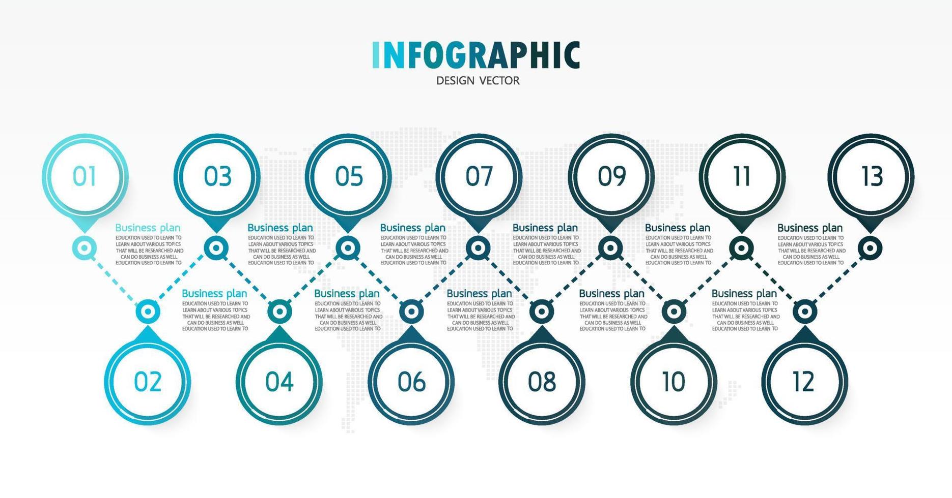 timeline infographic template Presentation business idea with icons, options or steps. infographics for business ideas Can be used for data graphics, flowcharts, websites, banners. vector