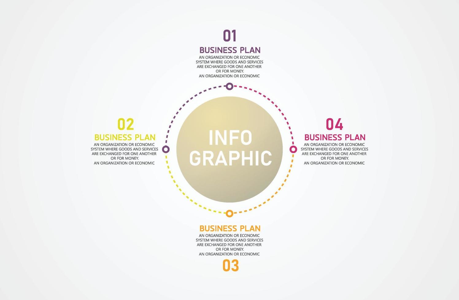 idea de negocio de presentación de plantilla infográfica de línea de tiempo con iconos, opciones o pasos. las infografías para ideas de negocios se pueden usar para gráficos de datos, diagramas de flujo, sitios web, pancartas. vector