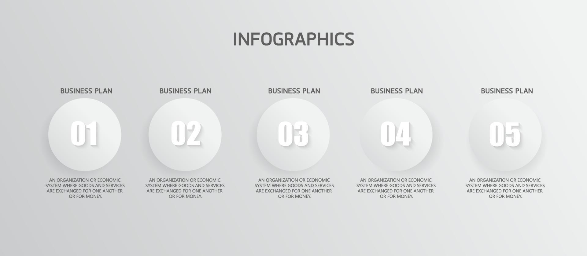 timeline infographic template Presentation business idea with icons, options or steps. infographics for business ideas Can be used for data graphics, flowcharts, websites, banners. vector