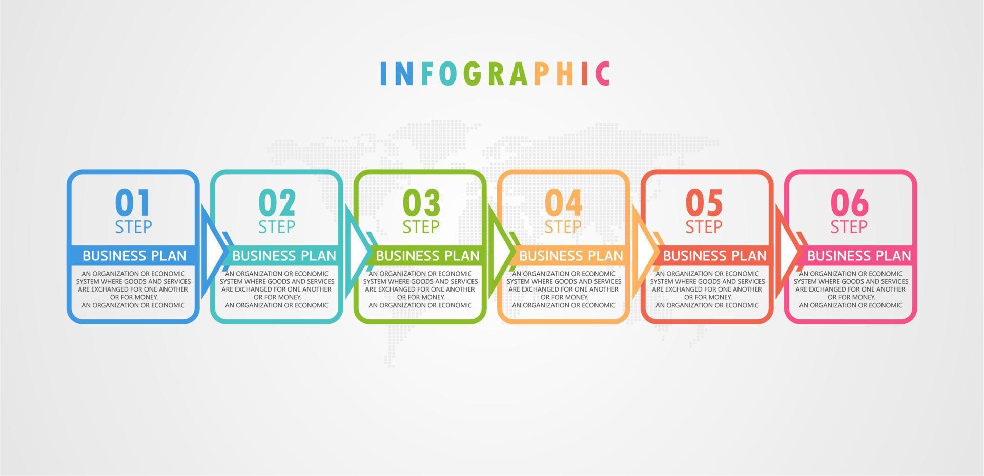 plantilla de etiqueta de infografía vectorial con opciones de icono o infografía de pasos para presentaciones de ideas de negocios que se puede utilizar para gráficos de información, presentaciones, sitios web, banners, medios impresos. vector