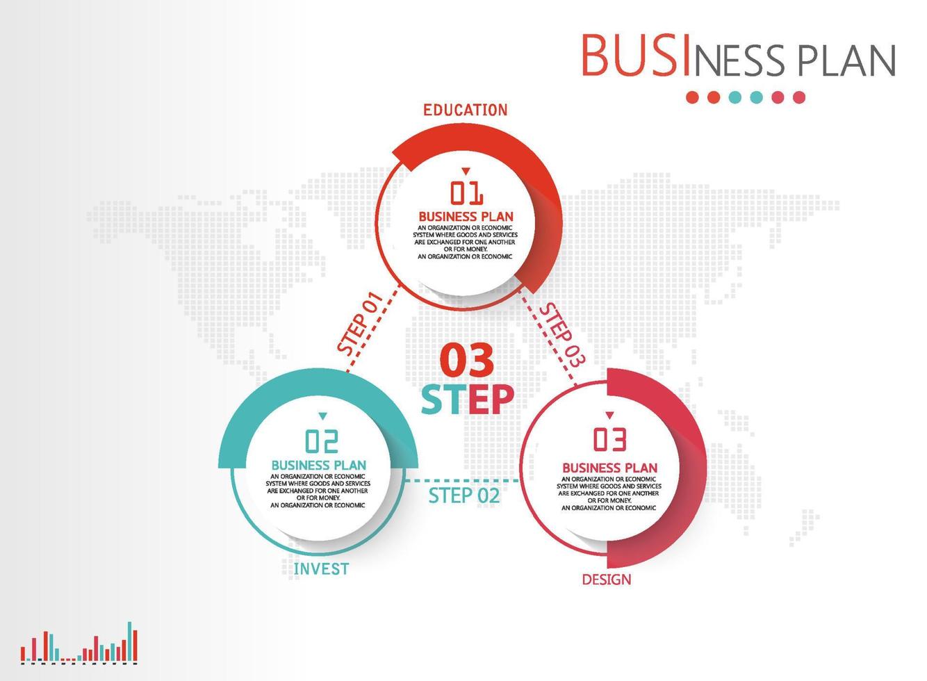 timeline infographic template Presentation business idea with icons, options or steps. infographics for business ideas Can be used for data graphics, flowcharts, websites, banners. vector