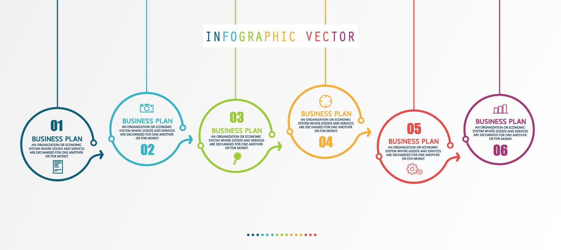 plantilla de etiqueta de infografía vectorial con opciones de icono o infografía de pasos para presentaciones de ideas de negocios que se puede utilizar para gráficos de información, presentaciones, sitios web, banners, medios impresos. vector