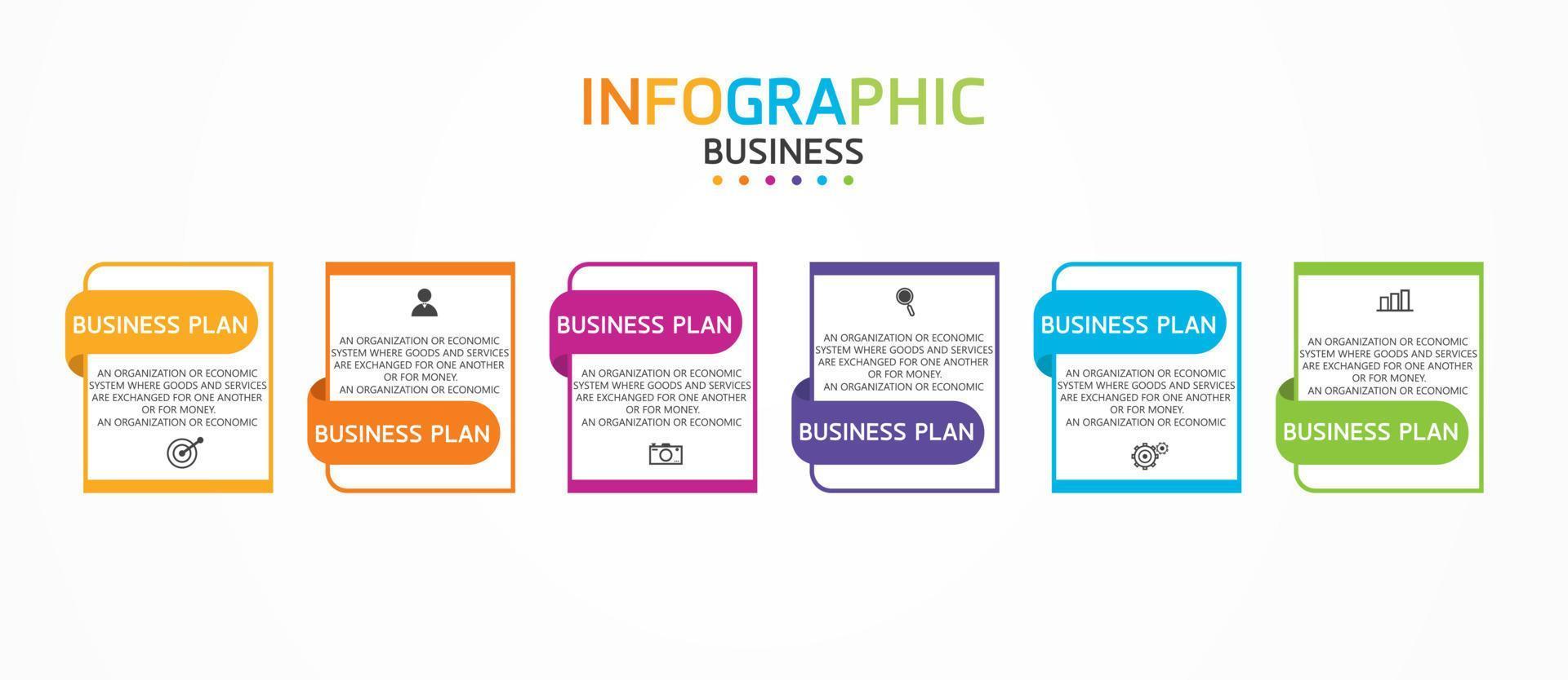 timeline infographic template Presentation business idea with icons, options or steps. infographics for business ideas Can be used for data graphics, flowcharts, websites, banners. vector