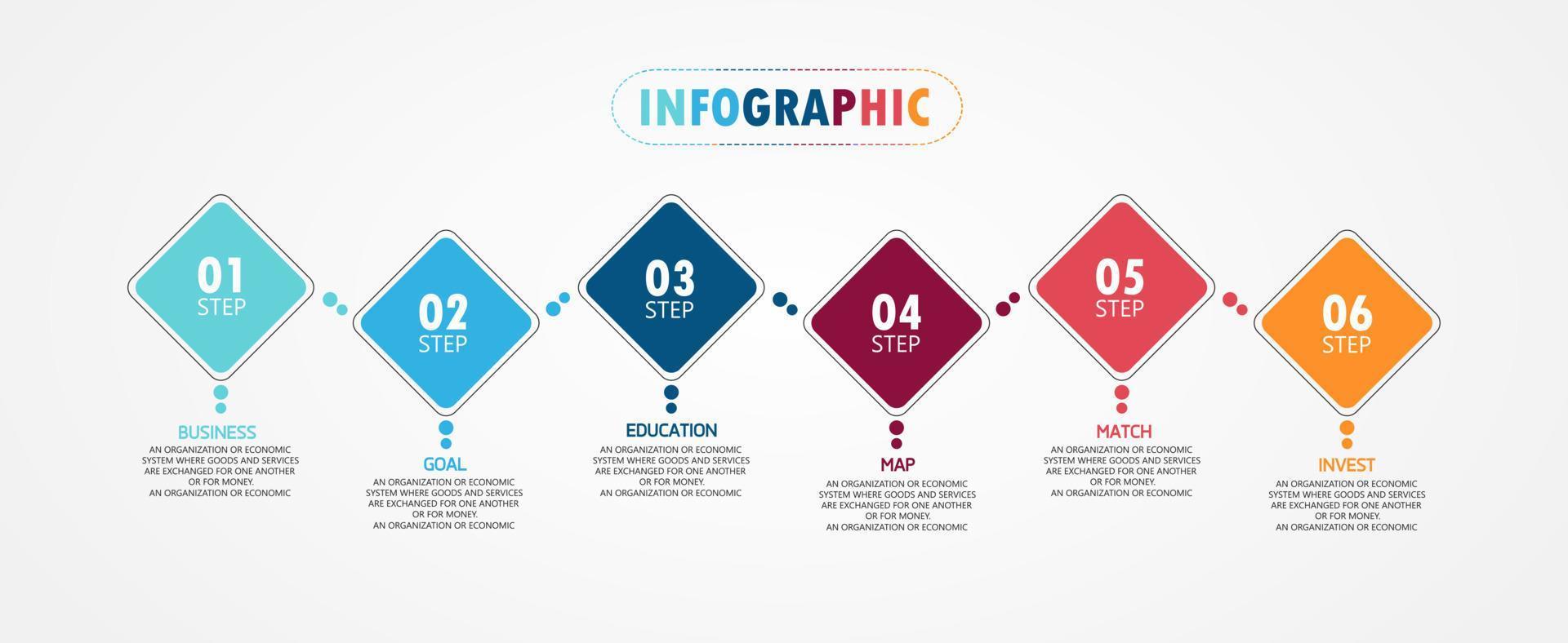 plantilla de etiqueta de infografía vectorial con opciones de icono o infografía de pasos para presentaciones de ideas de negocios que se puede utilizar para gráficos de información, presentaciones, sitios web, banners, medios impresos. vector